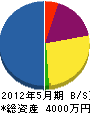 清田組 貸借対照表 2012年5月期