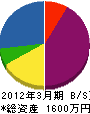 木村組 貸借対照表 2012年3月期