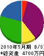 川島解体工業 貸借対照表 2010年5月期