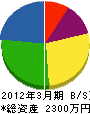 東北武田電気工事 貸借対照表 2012年3月期
