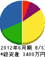 新田電機 貸借対照表 2012年6月期