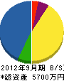 坂本造園 貸借対照表 2012年9月期
