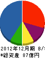 日本住宅 貸借対照表 2012年12月期