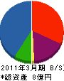 桜和設備 貸借対照表 2011年3月期