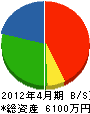 大島住宅産業 貸借対照表 2012年4月期