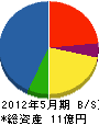 崎山組 貸借対照表 2012年5月期