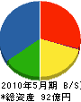 源川医科器械 貸借対照表 2010年5月期