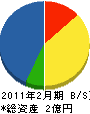 成川電興 貸借対照表 2011年2月期