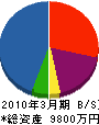岡本工務店 貸借対照表 2010年3月期