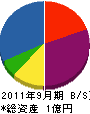 中塚建設 貸借対照表 2011年9月期