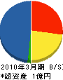濱勇建設 貸借対照表 2010年3月期