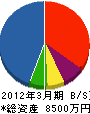 鈴木電気工事 貸借対照表 2012年3月期