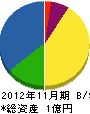 井戸竹工業 貸借対照表 2012年11月期