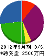 コジマ電気 貸借対照表 2012年9月期