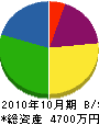 涌井電設 貸借対照表 2010年10月期