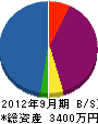 栄光通信 貸借対照表 2012年9月期