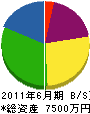 中日本コンサルタント 貸借対照表 2011年6月期