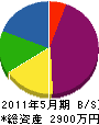 岡田建創 貸借対照表 2011年5月期
