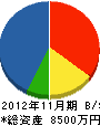鹿島工業 貸借対照表 2012年11月期