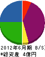 京栄社 貸借対照表 2012年6月期