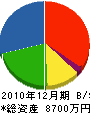 髙木工務店 貸借対照表 2010年12月期