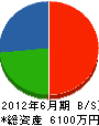 園田タタミ店 貸借対照表 2012年6月期