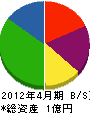 松江クリーン 貸借対照表 2012年4月期
