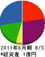 田中土木 貸借対照表 2011年6月期