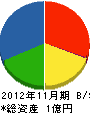 樋川工業 貸借対照表 2012年11月期