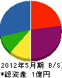 勝賀瀬土建 貸借対照表 2012年5月期
