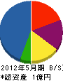 東亜工業 貸借対照表 2012年5月期