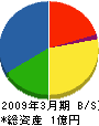 磐水社 貸借対照表 2009年3月期