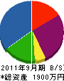 大河 貸借対照表 2011年9月期