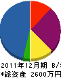 三栄工務店 貸借対照表 2011年12月期