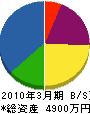 田島興業 貸借対照表 2010年3月期