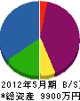 小澤工業 貸借対照表 2012年5月期
