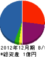 松本土建 貸借対照表 2012年12月期