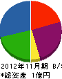 栄福工務店 貸借対照表 2012年11月期