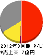 日本ジタン 損益計算書 2012年3月期