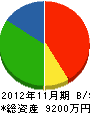 竹内工務所 貸借対照表 2012年11月期