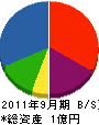 渡辺電設 貸借対照表 2011年9月期