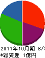 廣瀬興業 貸借対照表 2011年10月期