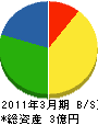 ヤマキ山下工業 貸借対照表 2011年3月期