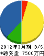 小菅建築所 貸借対照表 2012年3月期