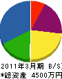 菅沼電機商会 貸借対照表 2011年3月期