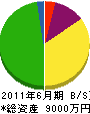 京都部落建設業者（同） 貸借対照表 2011年6月期