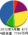 井藤工務店 貸借対照表 2012年9月期