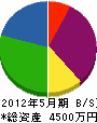 阪口 貸借対照表 2012年5月期