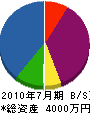 広川商会 貸借対照表 2010年7月期