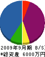 鶴松植木 貸借対照表 2009年9月期